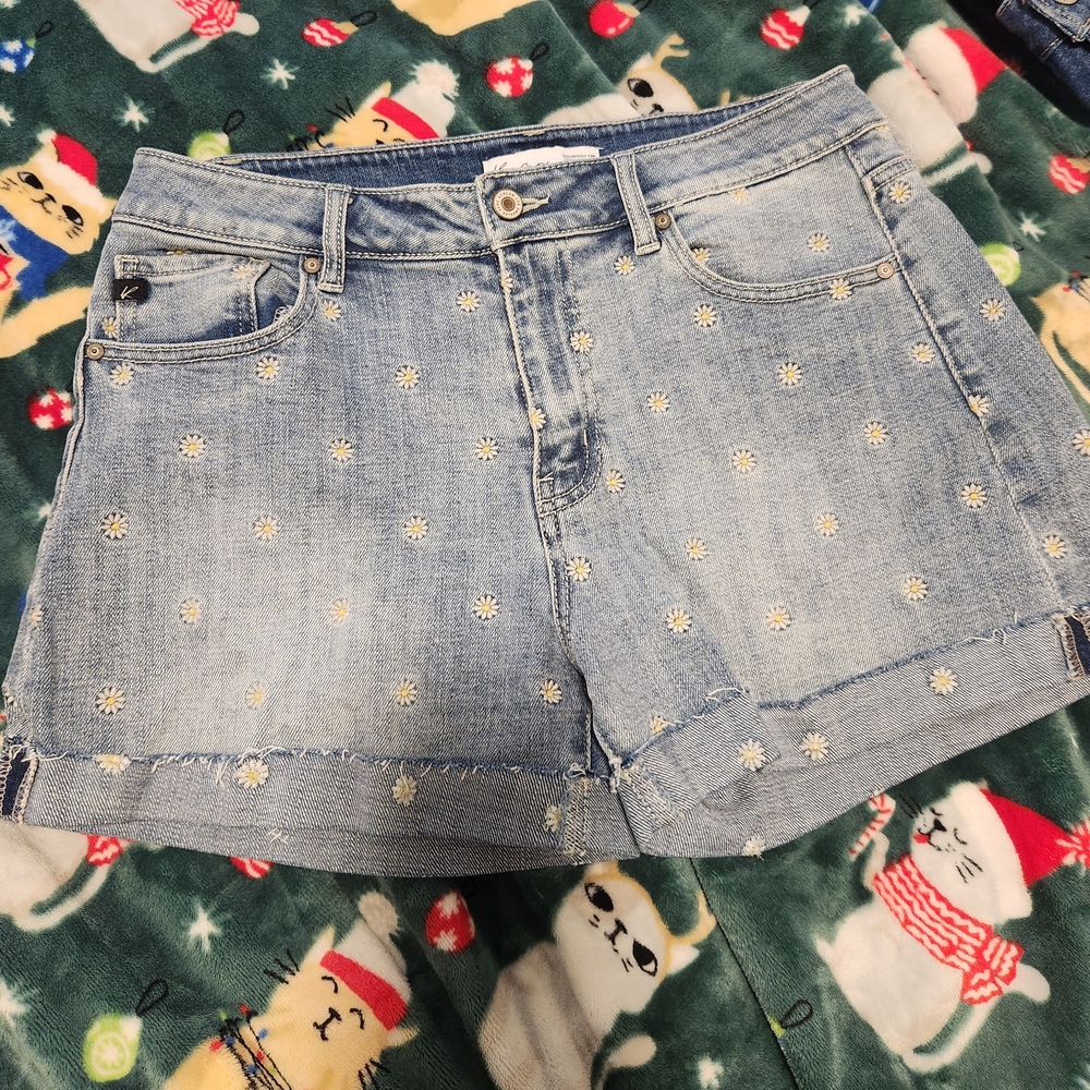 Embroidered Denim Women Shorts